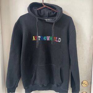 Travis Scott Astroworld Embroidered Wish You Were Here Pull Over Hoodie Size XL